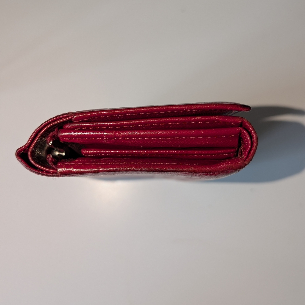 Burberry Red Leather Wallet - Picture 6 of 12